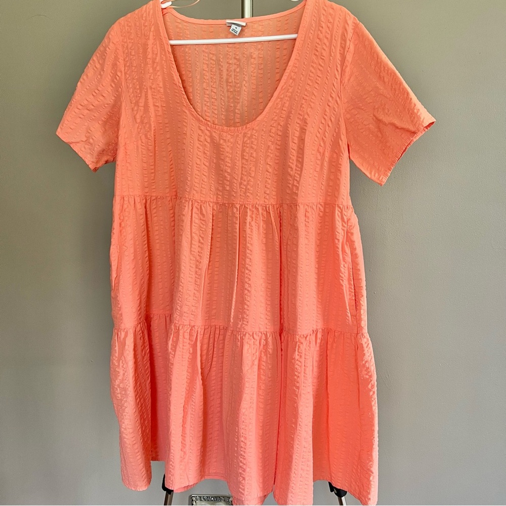 Peach Babydoll Dress